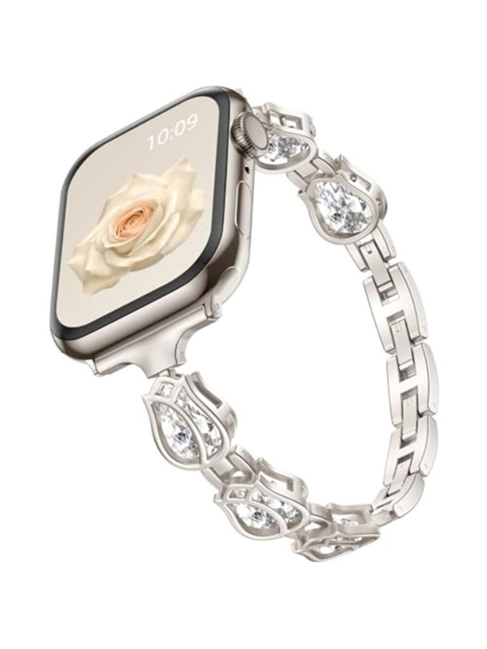 NEW Slim  Rose Diamond Luxury Apple Watch Band
